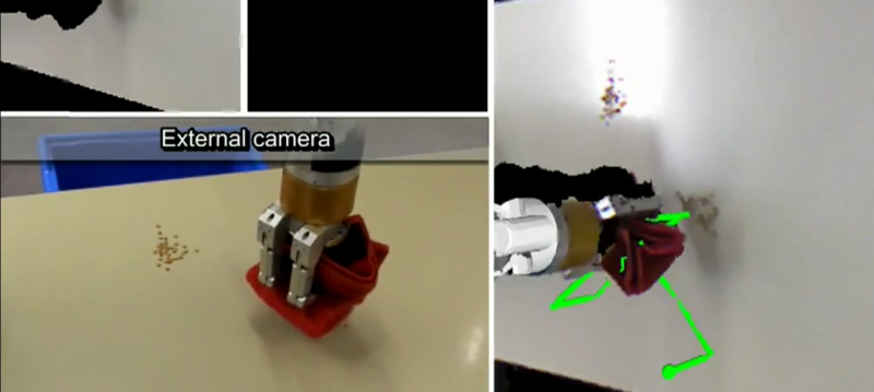 Planning robot manipulation to clean planar surfaces ►